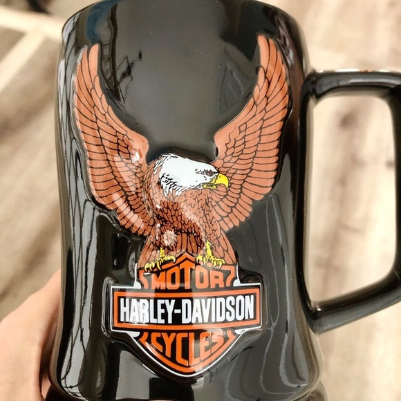 Harley Davidson, Vintage, 2000, Tall, Ceramic, Mug, Stein, Collectable, NEW - Picture 3 of 12